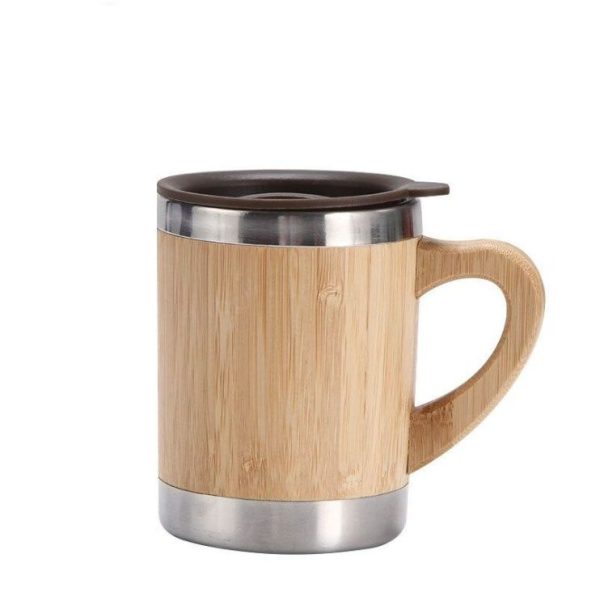 mug isotherme en bambou