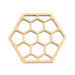 sous-verres en bois Ruche