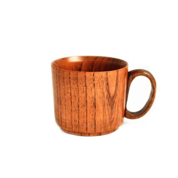 tasse à café en bois vintage